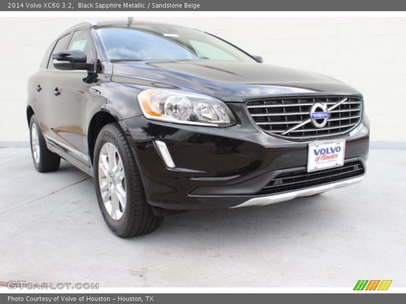 Black Sapphire Metallic / Sandstone Beige 2014 Volvo XC60 3.2