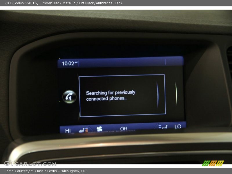 Ember Black Metallic / Off Black/Anthracite Black 2012 Volvo S60 T5