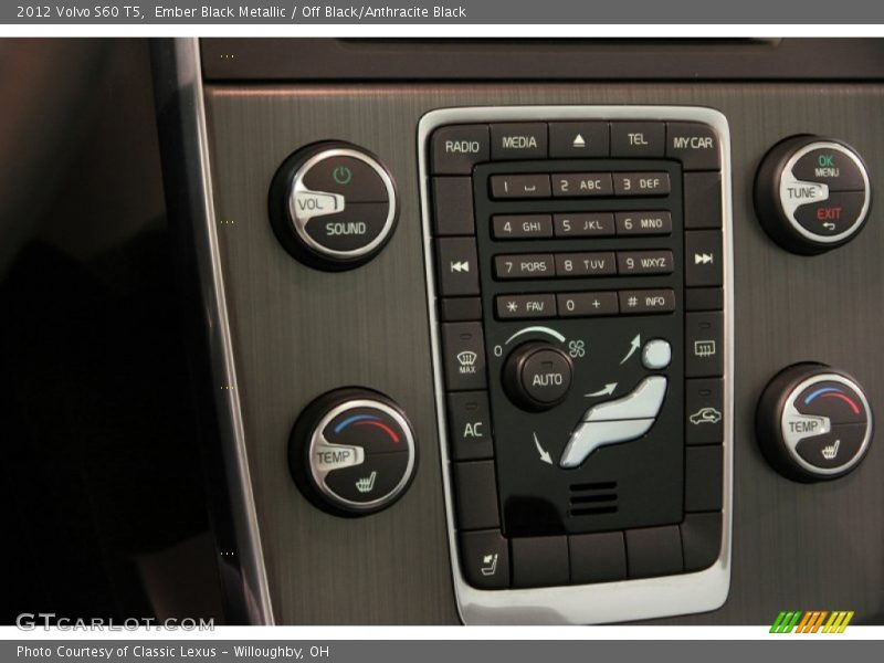 Ember Black Metallic / Off Black/Anthracite Black 2012 Volvo S60 T5