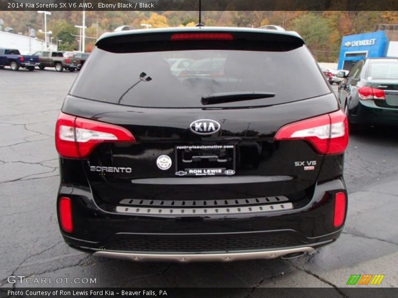 Ebony Black / Black 2014 Kia Sorento SX V6 AWD