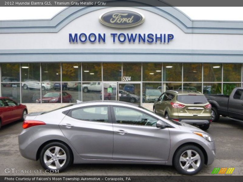 Titanium Gray Metallic / Gray 2012 Hyundai Elantra GLS