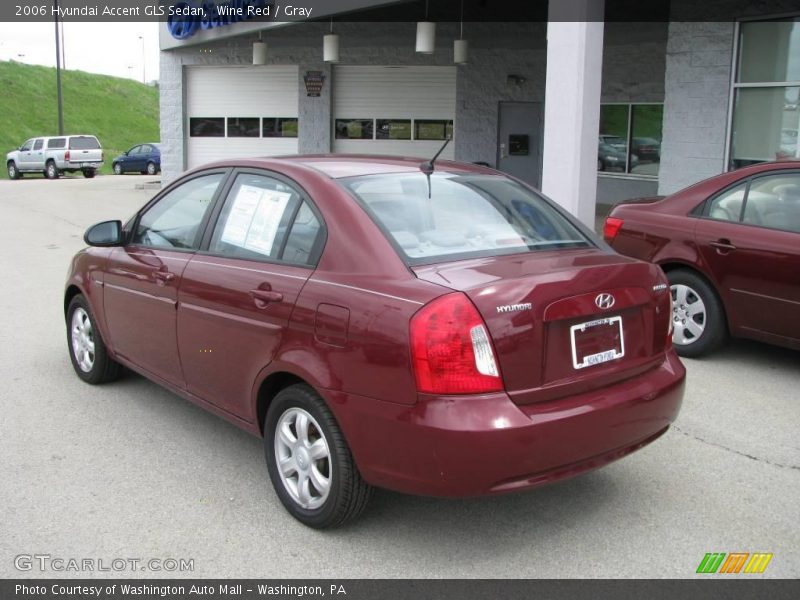 Wine Red / Gray 2006 Hyundai Accent GLS Sedan