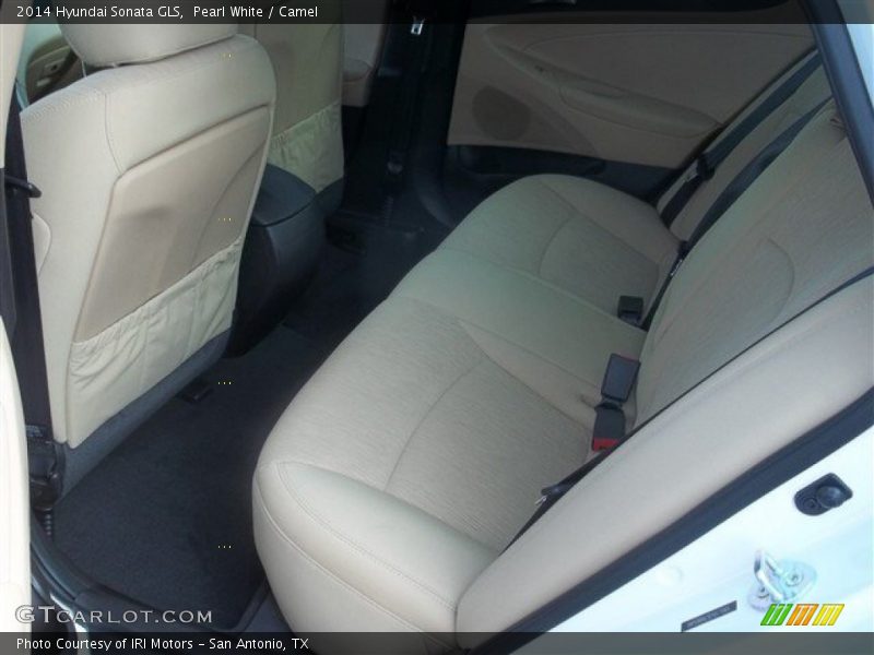 Pearl White / Camel 2014 Hyundai Sonata GLS