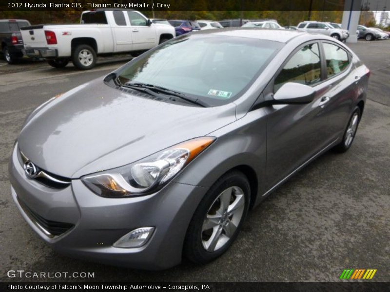 Titanium Gray Metallic / Gray 2012 Hyundai Elantra GLS