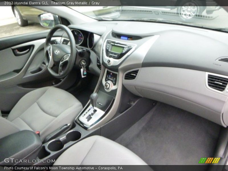 Titanium Gray Metallic / Gray 2012 Hyundai Elantra GLS
