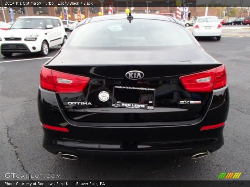 Ebony Black / Black 2014 Kia Optima SX Turbo