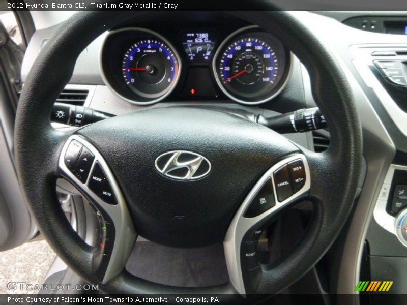 Titanium Gray Metallic / Gray 2012 Hyundai Elantra GLS