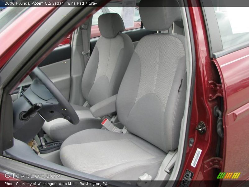 Wine Red / Gray 2006 Hyundai Accent GLS Sedan