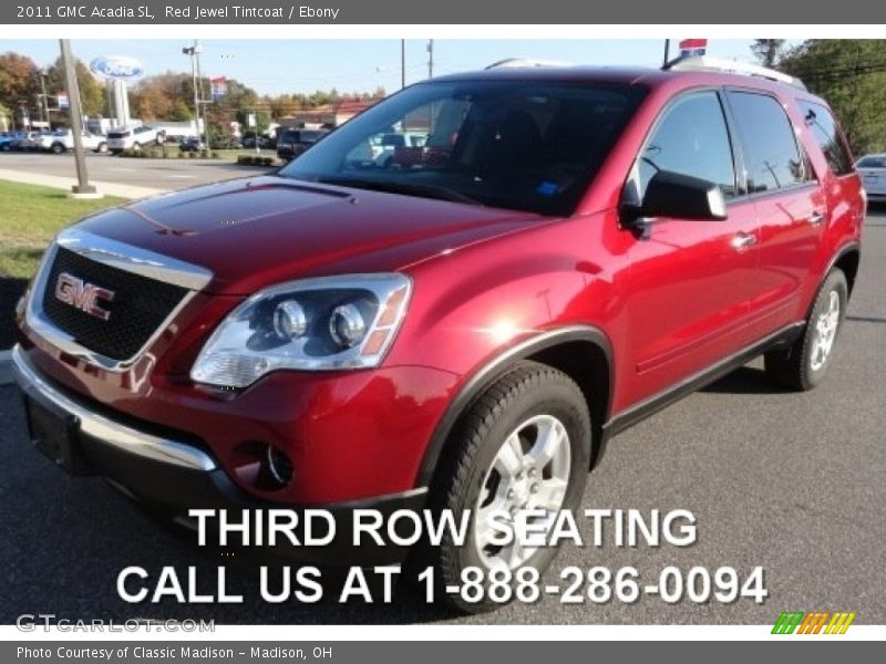 Red Jewel Tintcoat / Ebony 2011 GMC Acadia SL