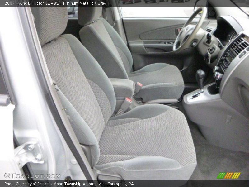 Platinum Metallic / Gray 2007 Hyundai Tucson SE 4WD