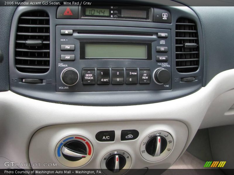 Wine Red / Gray 2006 Hyundai Accent GLS Sedan