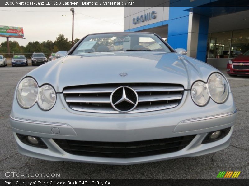 Diamond Silver Metallic / Ash 2006 Mercedes-Benz CLK 350 Cabriolet