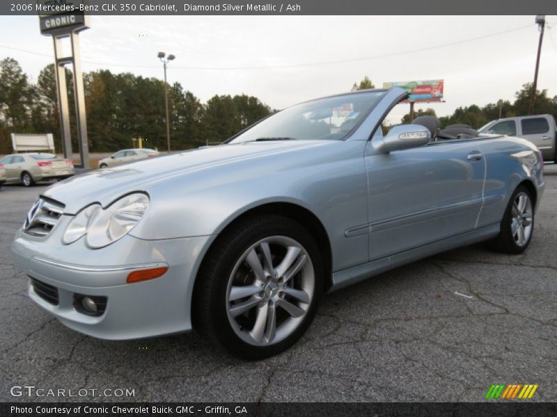 Diamond Silver Metallic / Ash 2006 Mercedes-Benz CLK 350 Cabriolet