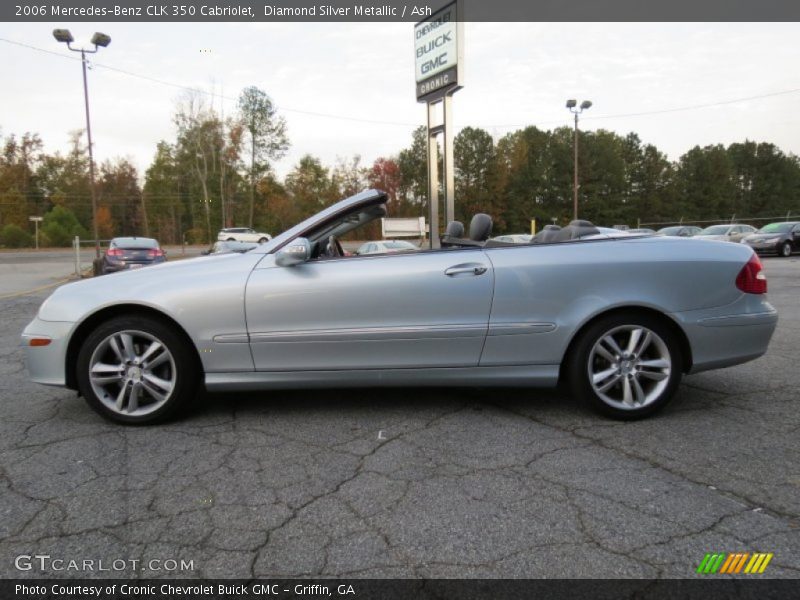 Diamond Silver Metallic / Ash 2006 Mercedes-Benz CLK 350 Cabriolet