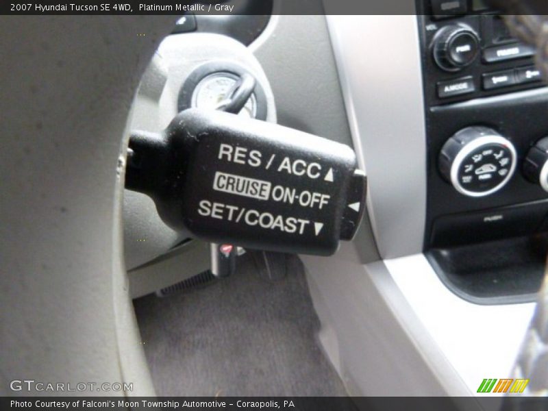 Platinum Metallic / Gray 2007 Hyundai Tucson SE 4WD