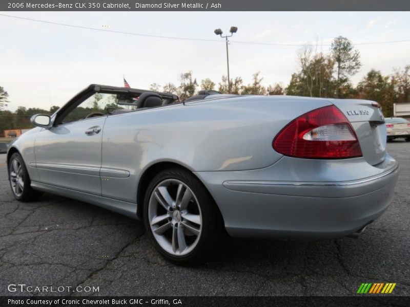 Diamond Silver Metallic / Ash 2006 Mercedes-Benz CLK 350 Cabriolet