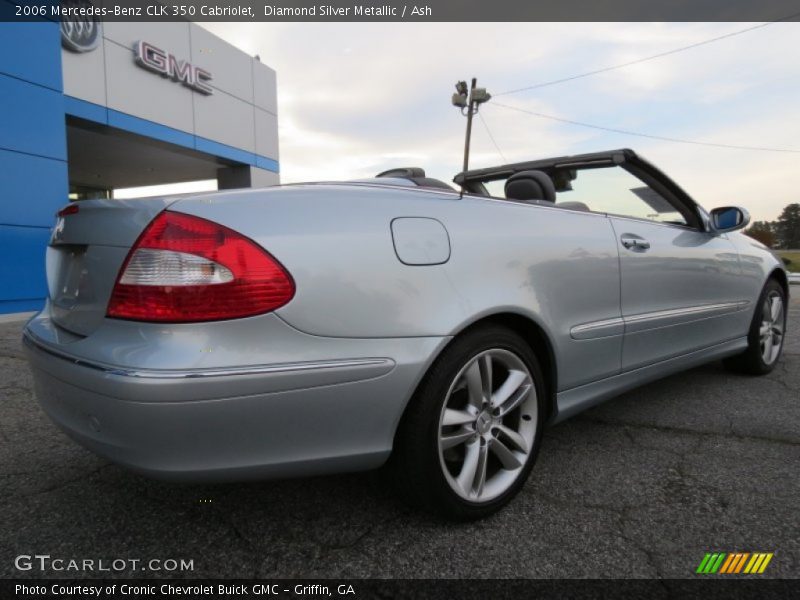 Diamond Silver Metallic / Ash 2006 Mercedes-Benz CLK 350 Cabriolet