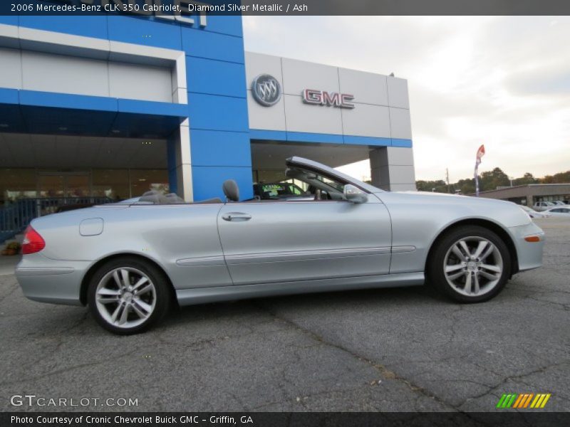 Diamond Silver Metallic / Ash 2006 Mercedes-Benz CLK 350 Cabriolet