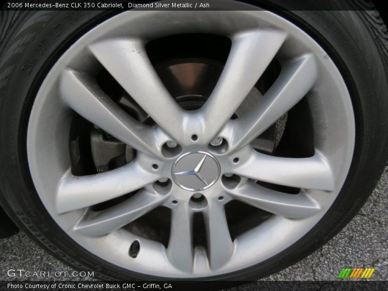 Diamond Silver Metallic / Ash 2006 Mercedes-Benz CLK 350 Cabriolet