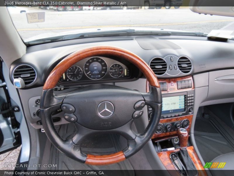 Diamond Silver Metallic / Ash 2006 Mercedes-Benz CLK 350 Cabriolet