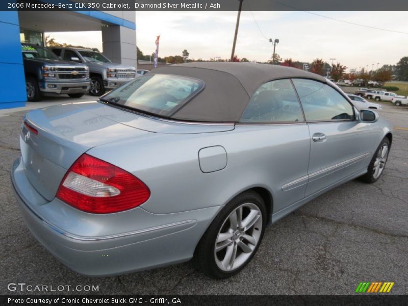 Diamond Silver Metallic / Ash 2006 Mercedes-Benz CLK 350 Cabriolet