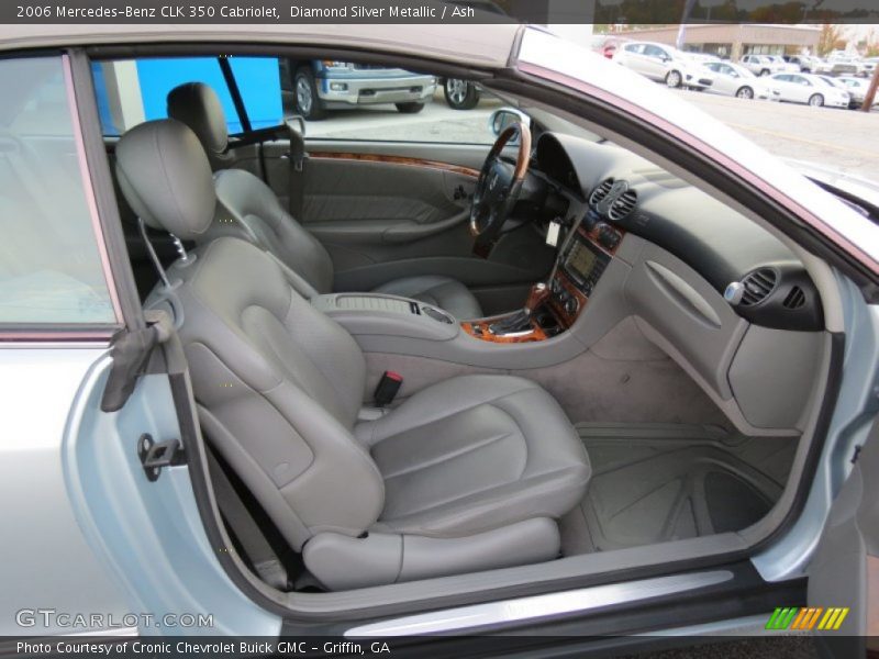 Diamond Silver Metallic / Ash 2006 Mercedes-Benz CLK 350 Cabriolet