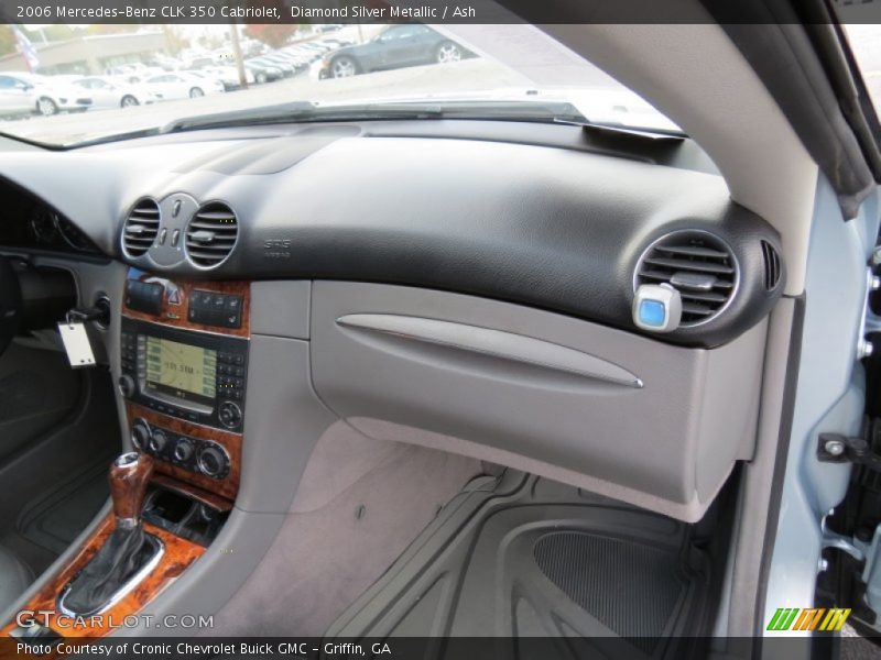 Diamond Silver Metallic / Ash 2006 Mercedes-Benz CLK 350 Cabriolet