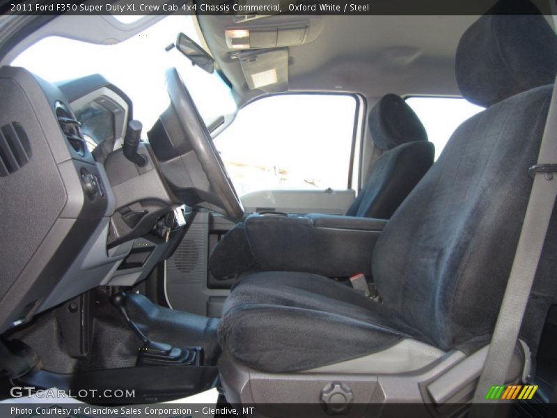 Oxford White / Steel 2011 Ford F350 Super Duty XL Crew Cab 4x4 Chassis Commercial