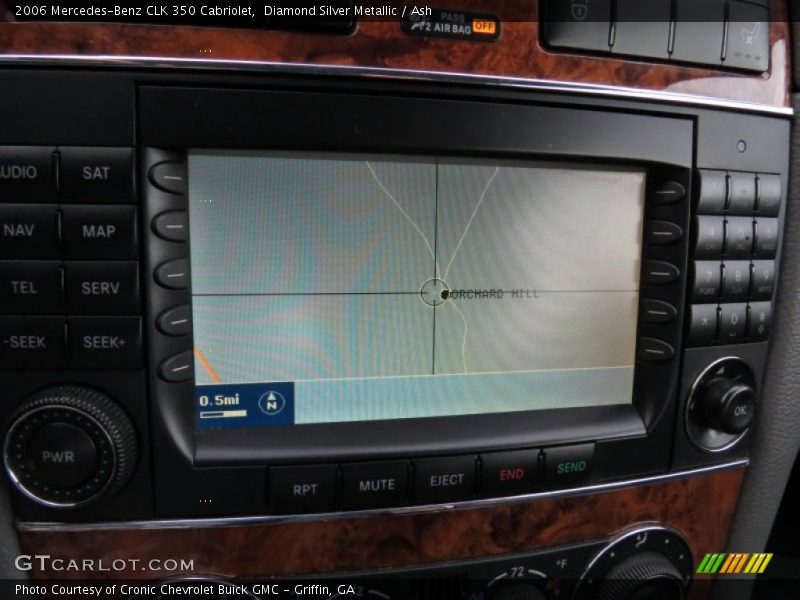 Diamond Silver Metallic / Ash 2006 Mercedes-Benz CLK 350 Cabriolet