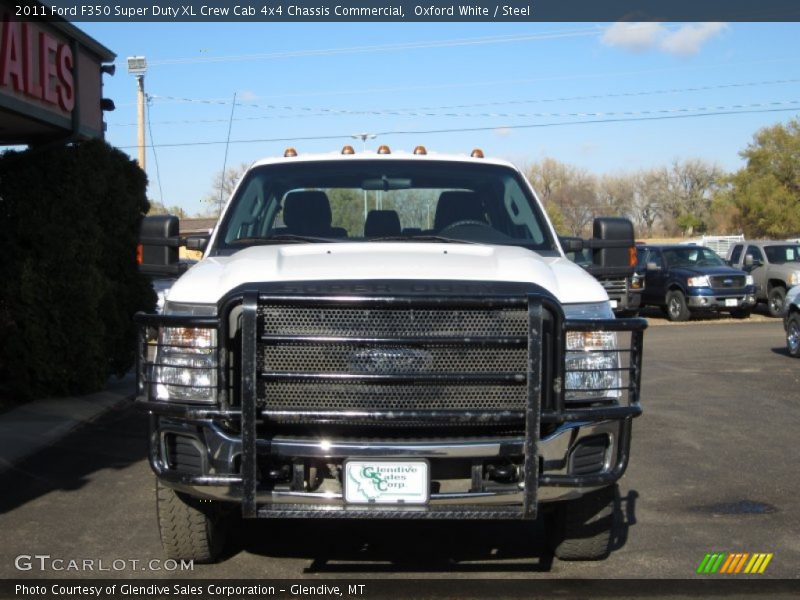 Oxford White / Steel 2011 Ford F350 Super Duty XL Crew Cab 4x4 Chassis Commercial
