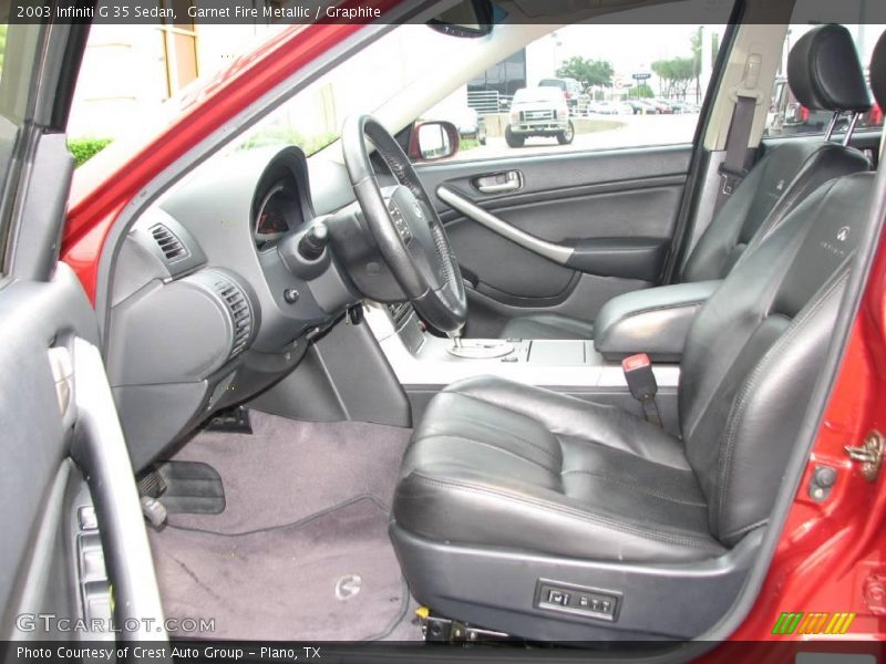 Garnet Fire Metallic / Graphite 2003 Infiniti G 35 Sedan