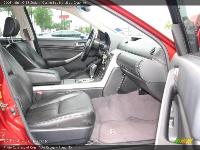Garnet Fire Metallic / Graphite 2003 Infiniti G 35 Sedan