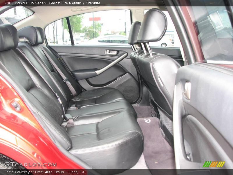 Garnet Fire Metallic / Graphite 2003 Infiniti G 35 Sedan