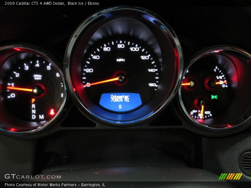 Black Ice / Ebony 2009 Cadillac CTS 4 AWD Sedan
