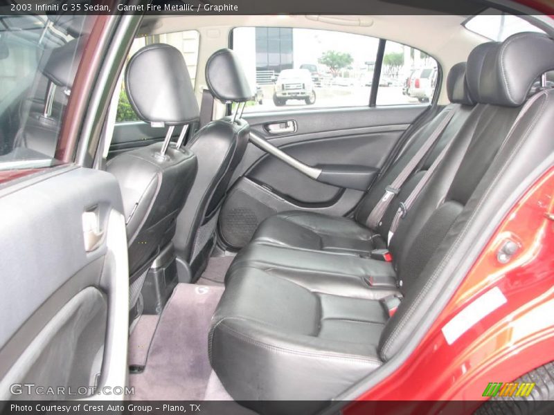 Garnet Fire Metallic / Graphite 2003 Infiniti G 35 Sedan