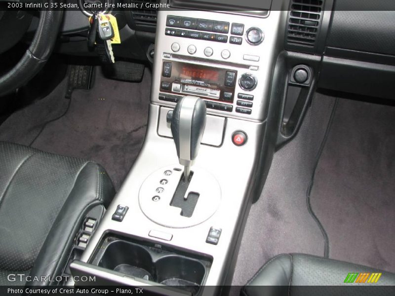 Garnet Fire Metallic / Graphite 2003 Infiniti G 35 Sedan