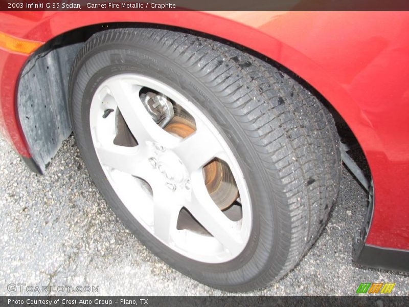 Garnet Fire Metallic / Graphite 2003 Infiniti G 35 Sedan