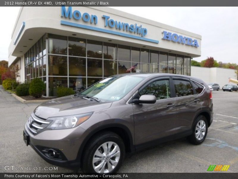 Urban Titanium Metallic / Black 2012 Honda CR-V EX 4WD