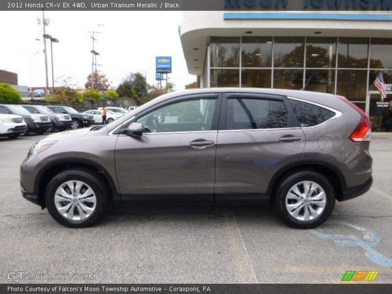 Urban Titanium Metallic / Black 2012 Honda CR-V EX 4WD