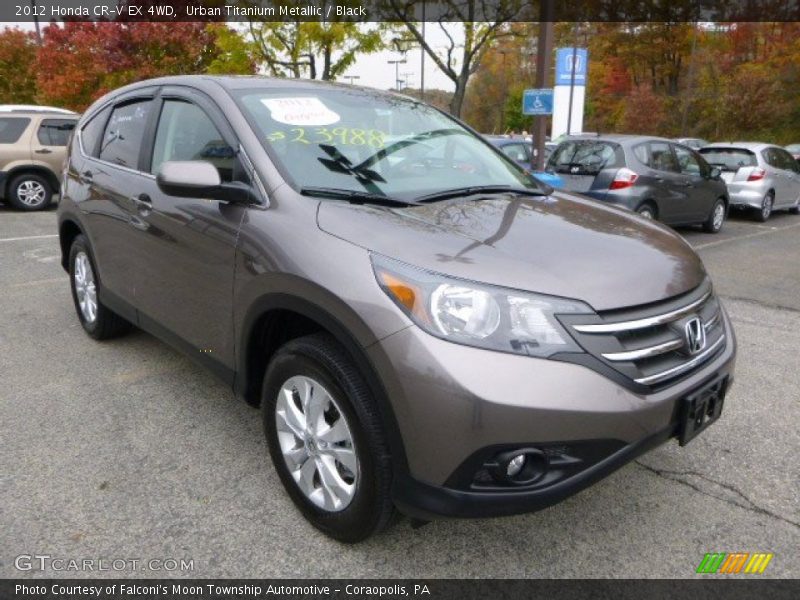 Urban Titanium Metallic / Black 2012 Honda CR-V EX 4WD