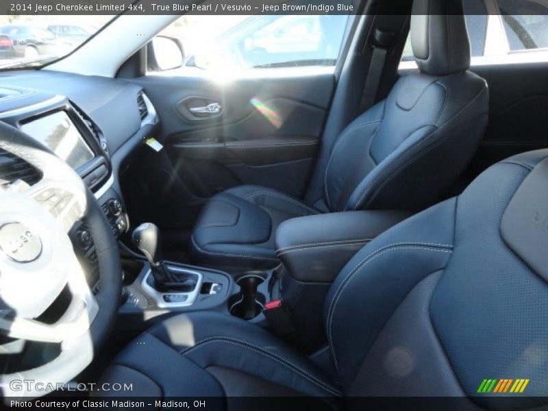  2014 Cherokee Limited 4x4 Vesuvio - Jeep Brown/Indigo Blue Interior