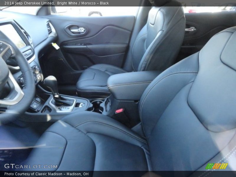 Bright White / Morocco - Black 2014 Jeep Cherokee Limited