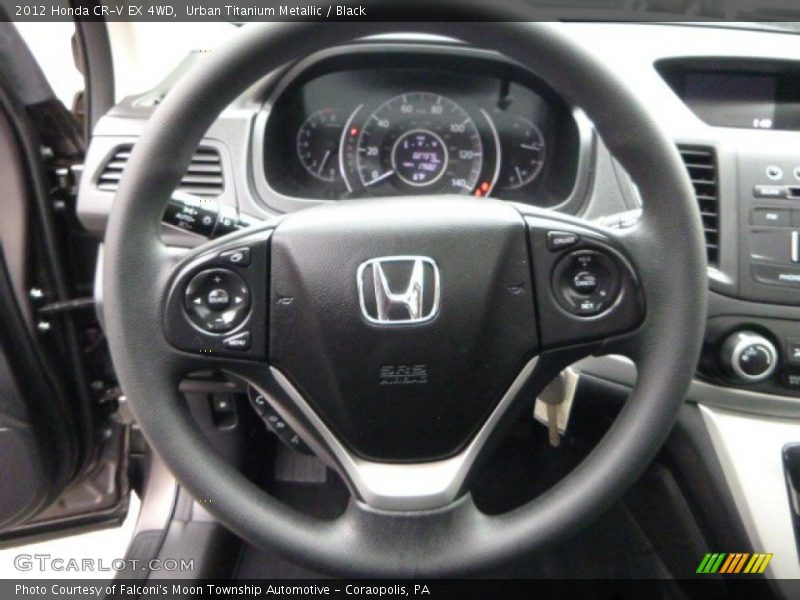 Urban Titanium Metallic / Black 2012 Honda CR-V EX 4WD