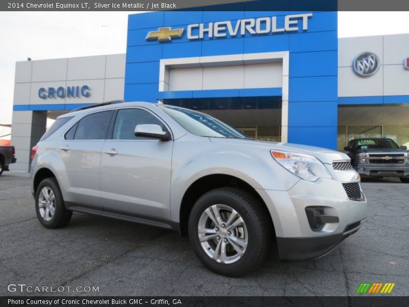 Silver Ice Metallic / Jet Black 2014 Chevrolet Equinox LT