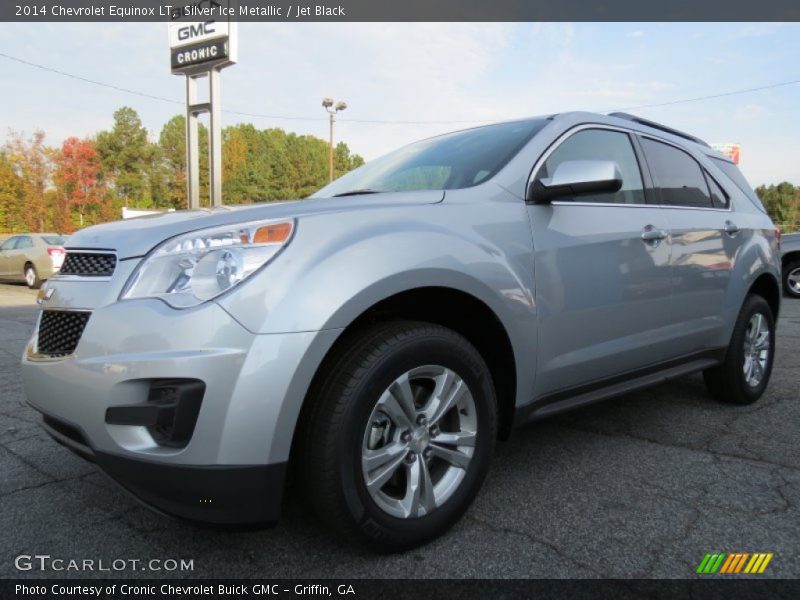 Silver Ice Metallic / Jet Black 2014 Chevrolet Equinox LT