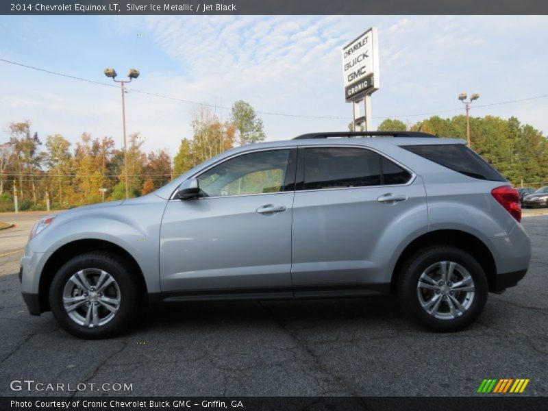 Silver Ice Metallic / Jet Black 2014 Chevrolet Equinox LT