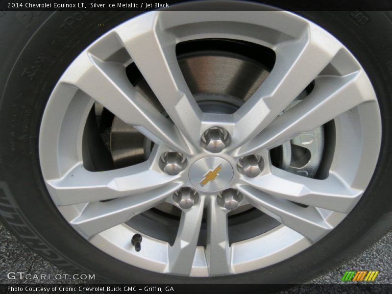 Silver Ice Metallic / Jet Black 2014 Chevrolet Equinox LT