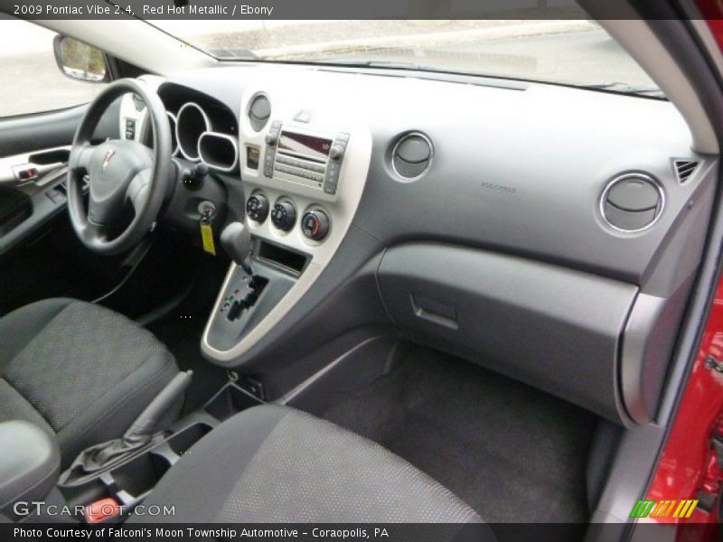 Red Hot Metallic / Ebony 2009 Pontiac Vibe 2.4