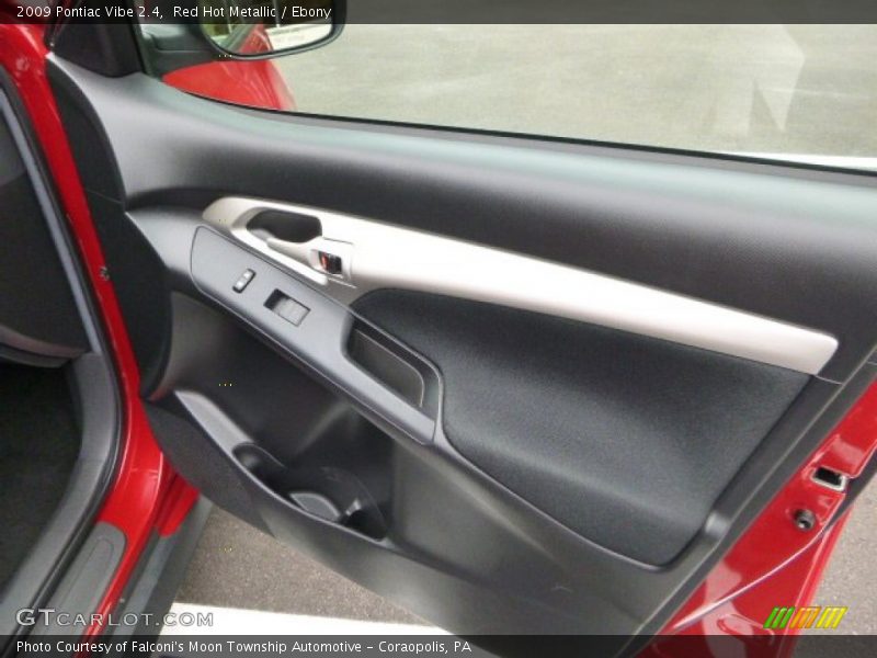 Red Hot Metallic / Ebony 2009 Pontiac Vibe 2.4