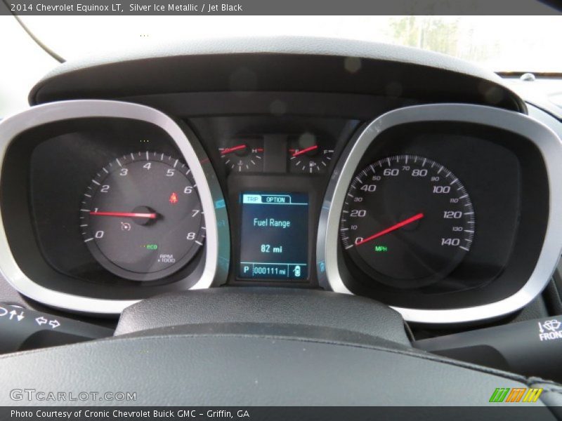 Silver Ice Metallic / Jet Black 2014 Chevrolet Equinox LT